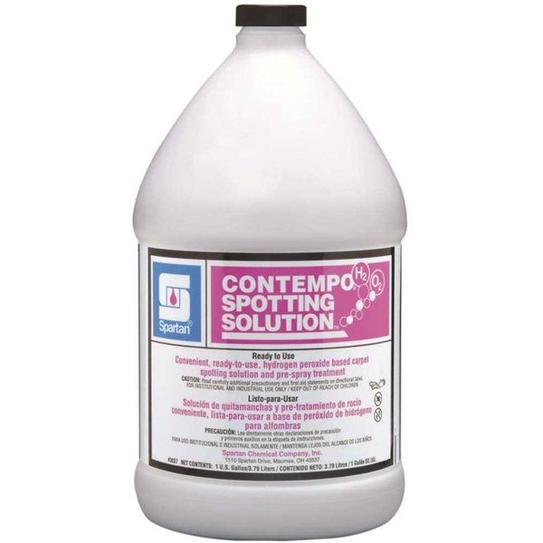 Spartan Chemical Contempo H2O2 Spotting Solution 1 Gallon Fresh Crystal Water Scent Carpet Spotter 303704